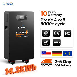 Batería de Almacenamiento de Energía Residencial LiTime de 14.3kWh |   Batería LiFePO4 de 51.2V 280Ah para Sistemas de Almacenamiento de Energía Domésticos (ESS), Conexión en Paralelo hasta 229kWh - Product Image 3