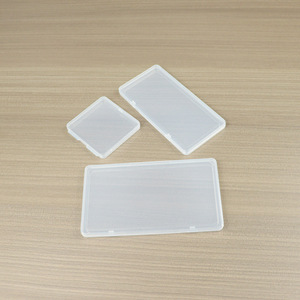 Transparent Plastic <b>Storage</b> <b>Boxes</b> Rectangle Covered Office Organizer Parts Packaging Box Art Paint Tool Accessory Card Organizer - Product Image 1
