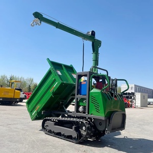 Productos Más Vendidos: Mini Dumper de Orugas de Goma de 0.8t/1 Tonelada con Grúa de Elevación - Product Image 3