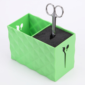 Wanmei Scissors Storage <b>Box</b> Double Hole Hair Salon Supplies Plastic Green <b>Red</b> White Black Hard Wearing - Product Image 5