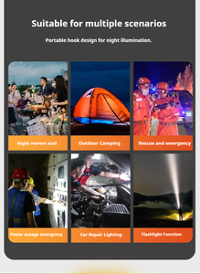 Linterna <span class=keywords><strong>Solar</strong></span> para Camping 2026 con Pantalla LCD Digital, Control Remoto, 3 en 1, Linterna LED, Banco de Energía, Portátil para Escalada y Senderismo - Product Image 4