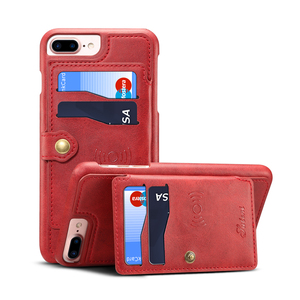 A prueba de golpes caso de cartera de cuero pu puede palo soporte de coche de caso para el iphone 7 plus para iphone 8 plus - Product Image 2