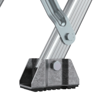 Escaliers muraux pliables en alliage d'aluminium préfabriqués sur mesure pour l'extérieur