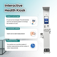 Kiosque de contrôle de santé à monnayeur pour stations de santé communautaires, OEM/ODM, ABS et métal, garantie 5 ans