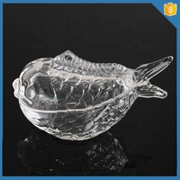 LANGXU Grand récipient décoratif en verre transparent en forme de lapin pour bonbons, sucre, emballage, boîte de rangement avec couvercle