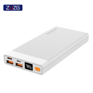 ZUZG Precio al por Mayor OEM 10000mAh PD20W+QC22.5 Banco de Energía de Carga Rápida Bidireccional con Pantalla Digital Inteligente - Product Image 1
