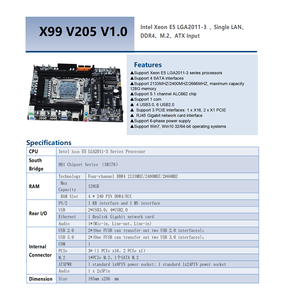 Goedkope Prijs H81 Atx Moederbord M.<span class=keywords><strong>2</strong></span> Rj45 1000M Lan Max 128Gb Ddr4 Pc X99 Computer Moederbord Gaming Voor Thuis - Product Image 2