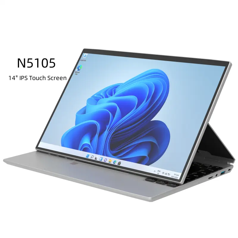 Laptop Window s 360 Rotating 14.0inch IPS 16G 1TB 4in1 N5105 Tablet Business Office Slim Touch ID Touch Screen N5105