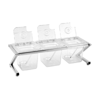Restaurant Bar Accessoires Set Modern PC Plastic Antislip Fruit Salade Voorbereidingsstation Kruidenbak Kruiden Drinkgerei