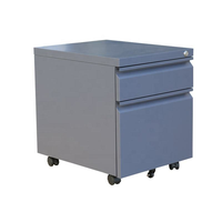 Armoires d'archives en acier personnalisables en gros, meuble de rangement mobile à 2 tiroirs, armoire à outils, mobilier de bureau durable et peu encombrant