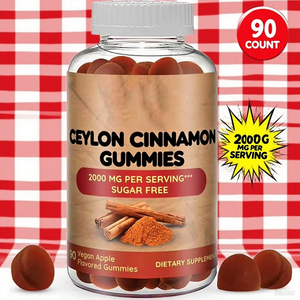 Krom ve sodyum sitrat Nootropics ile OEM şekersiz seylan tarçın Gummies beyin takviyesi tarçın Gummies - Product Image 2