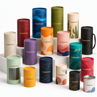 Tube cylindrique en carton rigide avec texture cuir gaufrée à chaud pour emballage cosmétique de poudre corporelle exfoliante personnalisée