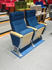 Chaise d'auditorium pliable deux places à une rangée, chaise d'auditorium pour église, prix des chaises d'auditorium - Product Image 5
