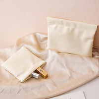 Pochette en cuir PU avec logo personnalisé, fermeture à pression métallique, mini sac portable pour bijoux, cosmétiques, écouteurs, cadeau promotionnel
