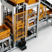Machine de fabrication de briques en béton entièrement automatique QT4-15, ligne de production de blocs creux emboîtables, machine à blocs