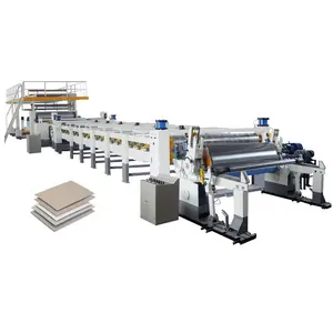 Máquina para fabricar papel de tablero dúplex Máquina laminadora de cartón gris de 4 capas duras