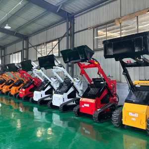 Frete Grátis CE EPA Mini Skid Steer diesel 360 480 Minicargador Walk Behind Skid <span class=keywords><strong>Wheel</strong></span> Loader - Product Image 5