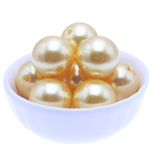 שמנמן 20MM חם ורוד בתפזורת מסטיק אופנה פרל פלסטיק ילדה שרשרת - Product Image 3