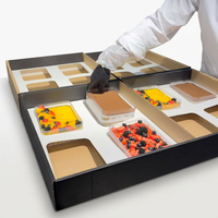 Boîte d'emballage en papier pour tiramisu avec impression de logo personnalisé, papier alimentaire, pâtisserie, boulangerie, emballage en chocolat pour tiramisu