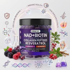 Gommose di Resveratrolo e Collagene con Vitamina D3 K2 per Vitalità e Luminosità Cellulare, Etichetta Privata Personalizzata - Product Image 2