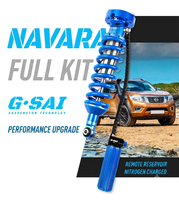 Amortisseur à azote réglable manuellement à 2 voies 4x4 tout-terrain adapté à la Nissan Navara NP300 D40 Frontier Pickup Lift Suspension