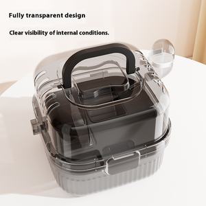 Casa portatile per criceti a doppio strato Extra Large Villa di lusso in oro gabbia per criceti in acrilico per animali piccoli forniture Extra Large - Product Image 5