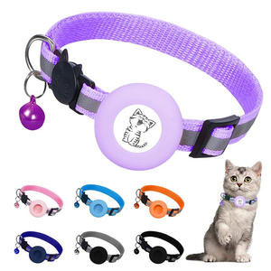 Prix bon marché 2025 <span class=keywords><strong>chat</strong></span> de compagnie réfléchissant avec collier en nylon Bell Tracker pour colliers en silicone Airtag - Product Image 6