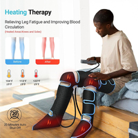 Bottes de massage des jambes à compression d'air améliorées, masseur de pieds et de mollets à pression d'air abordable pour la relaxation musculaire et la circulation