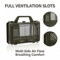 Cage de capture d'animaux vivants avec boîtier en plastique résistant aux chocs et fentes de ventilation multi-latérales
