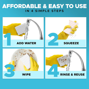 Esponja de Melamina Comprimida Blanca Foamtech, la Más Vendida, para Baño y Cocina, Bloque de Limpieza de Alta Densidad, Borrador Mágico Nano - Product Image 6