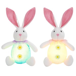Decoración LED de <span class=keywords><strong>Conejito</strong></span> y Huevo de Pascua al por Mayor, Adorno para Ventana, Arreglo Atmosférico, Regalo de Tela, Decoraciones para Mesa de Fiesta de Pascua - Product Image 5