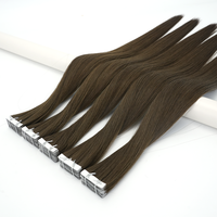 Extensions de cheveux naturels vierges à bandes adhésives invisibles, double épaisseur, cuticules alignées, Remy, extensions à bandes invisibles injectables