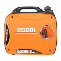 Générateur Inverter Portable 2500W 2kVA 2.5kW Essence 4 Temps 50/60Hz Démarrage par Lanceur Mini Double Carburant Optionnel 150CC Autonomie 5.7h