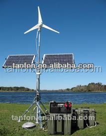 ชุดเครื่องกำเนิดไฟฟ้าพลังงานลมและแสงอาทิตย์ 1KW ถึง 8KW สำหรับบ้าน ระบบไฮบริด 5KW พร้อมกำลังไฟ 2KW และ 3KW ประสิทธิภาพสูง สำหรับการใช้ชีวิตแบบออฟกริด รุ่น FD1000 Home Wind S - Product Image 2