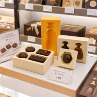 Barquette thermoformée floquée sans BPA, recyclable, pour chocolat, insert blister, emballage personnalisé, service de conception gratuit, qualité alimentaire