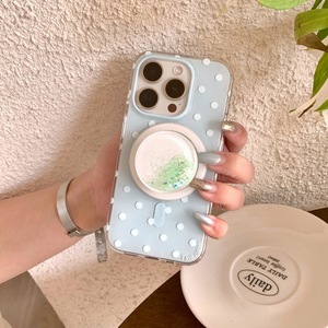 Funda Magnética Simple con Diseño de Puntos y Efecto Quicksand para iPhone 17 Pro Max 16 15 14, Doble Capa, Linda y Protectora para Mujeres - Product Image 3