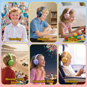 Protectores Auditivos Plegables con Cancelación de Ruido para Niños, Orejeras Ajustables, Protectores Auditivos Infantiles - Product Image 6