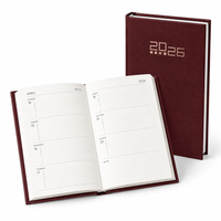 Maßgefertigtes PU-Leder Terminplaner-Notizbuch A7 Tragbarer Mini-Taschenplaner 2027 Taschenkalender mit Monatsübersicht