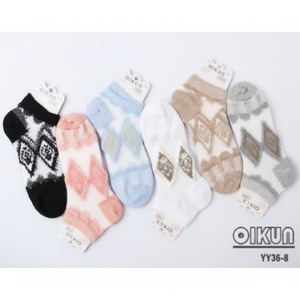 Calcetines transpirables con estampado de Jacquard para mujer, calcetines tobilleros/tripulantes para diabéticos, de Spandex Material, logotipo personalizado, cuerpo/puño, bolsa de verano/invierno - Product Image 1