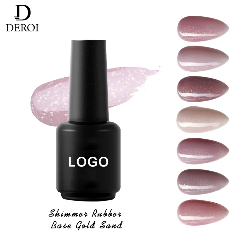 Uma manicure por atacado nude cor base para unhas francesas camuflada cobertura com base de borracha brilhante casaco