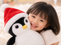 Peluche de lapin en spandex, poupée de Noël, jouet en peluche élastique, doux pour la peau, avec un corps pulpeux et un rembourrage granulaire