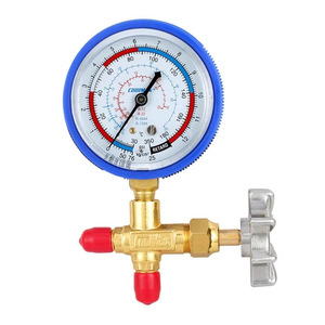 เกจวัดความดันน้ำยาทำความเย็น CoolMax Precision Single Manifold รุ่น CM-466-500G-R410 พร้อมเกลียวเชื่อมต่อและวาล์วสำหรับน้ำยา R410A - Product Image 4