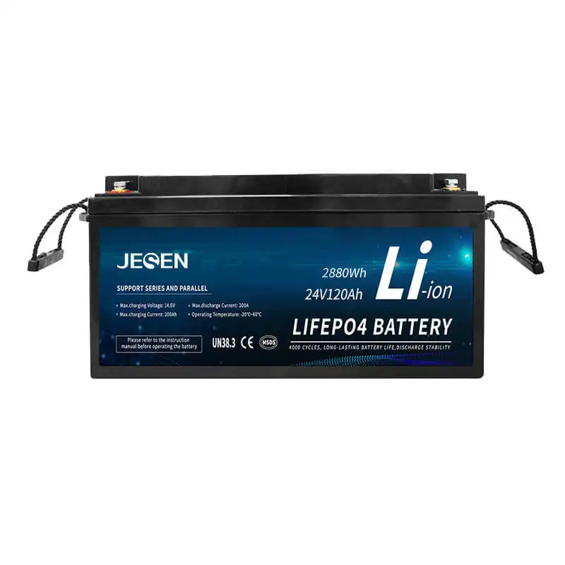 Barato Recarregável Portátil BMS LiFePO4 Lithium ion Battery 1kwh Bateria De Armazenamento De Energia 24V 120Ah Bateria para RV UPS SOLAR