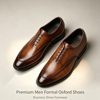 Scarpe Eleganti da Uomo in Pelle Sintetica Stile Britannico, Punta Affusolata, Allacciatura, Traspiranti e Antiscivolo per l'Estate