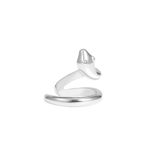 Snake Shape <b>Cuff</b> Earrings Tibetan <b>Silver</b> Animal Design For Party Wear Unisex <b>Ear</b> Clips Hip Hop Style Light Luxury Jewelry - Product Image 5