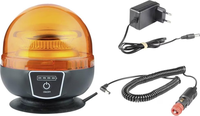 Balise d'avertissement magnétique rechargeable Shinemien KM-501R, 7 modes de clignotement, lumière stroboscopique LED sans fil avec ventouse, éclairage d'urgence