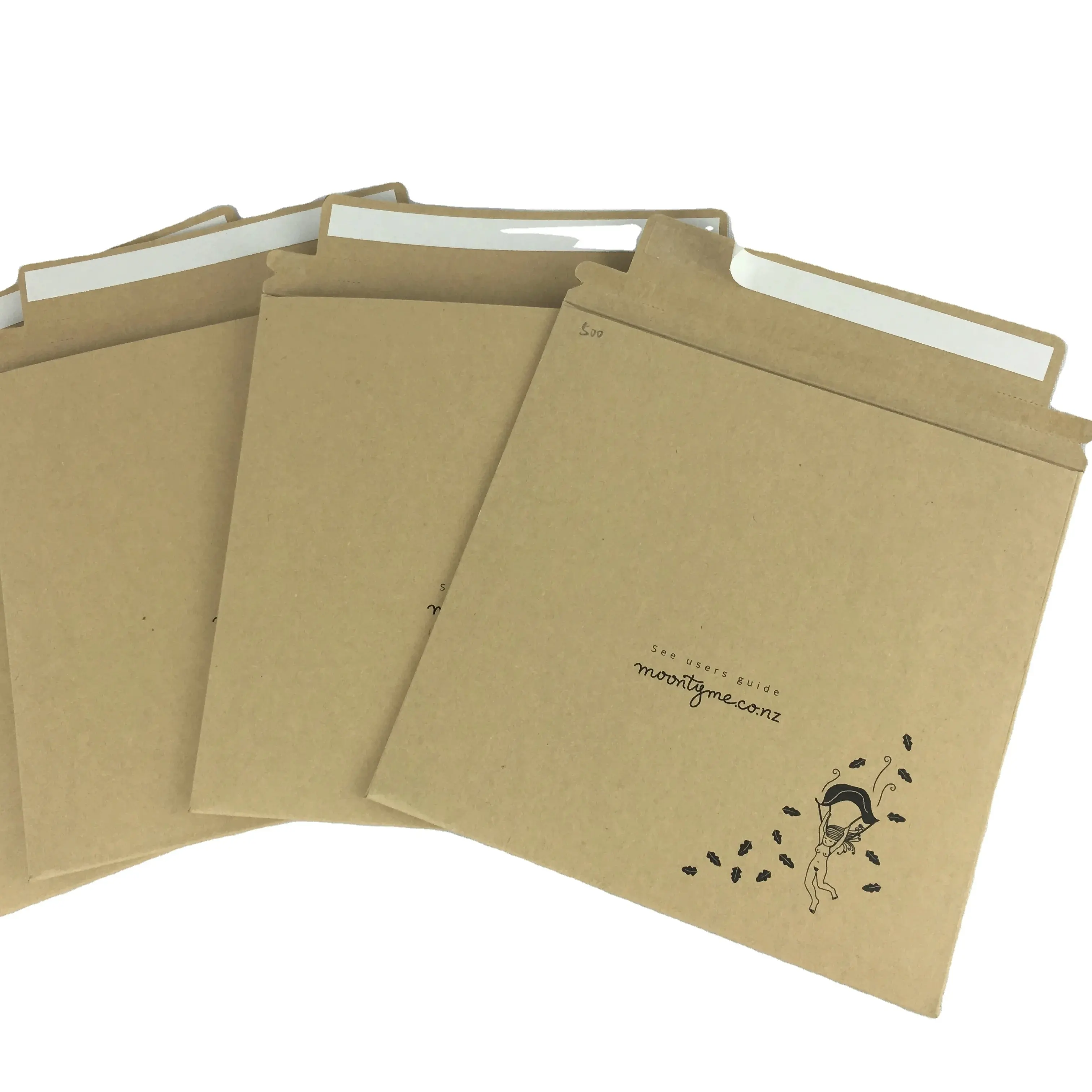 Enveloppes en papier postal en carton rigide kraft 500g personnalisées A6 enveloppes rigides A4 à ne pas plier à plat enveloppes pour calendrier de l'avent