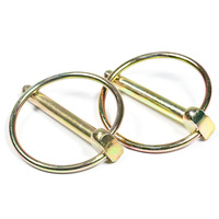 Goupille de verrouillage en acier à ressort zingué de type O de 5/32 ", 3/16 ", 1/4 " pour garde-corps et barrières routières