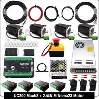 20% de réduction BulkMan3D 5050~1515 Tailles QueenBee Pro CNC Kit complet avec moteurs en boucle ouverte UC300 Mach3 2.45N.m Routeur à bois 4 axes