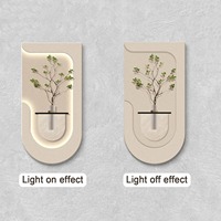 Tableau d'art LED 3D en MDF, fait main, taille personnalisable, peinture décorative pour entrée, hall, hôtels, salons, chambres